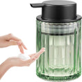 Amolliar Foaming Soap Dispenser, Green Glass Foam Soap Dispenser