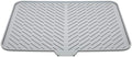Luxet Silicone Dish Drying Mat with Built-in Drain Lip - Hygienic