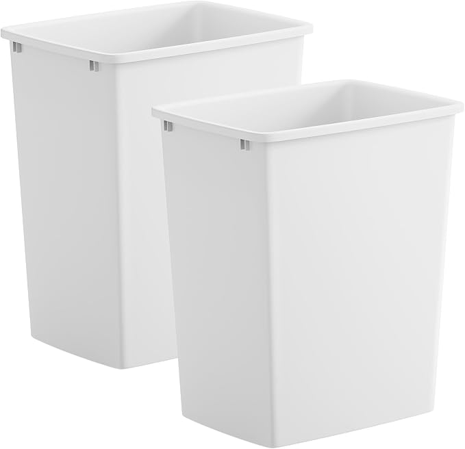 ROOMTEC 35QT Kitchen Trash Can, Sturdy and Lightweight Slim Trash Can, Trash by ROOMTEC