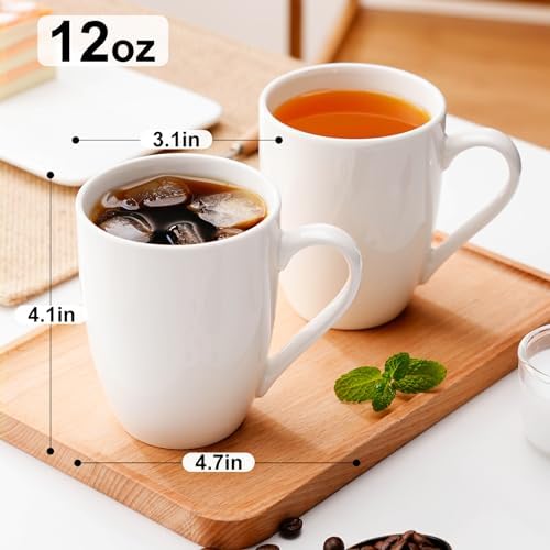 PARACITY Coffee Mug Ceramic, Large Coffee Cups Ceramic Set of 2, 12 OZ