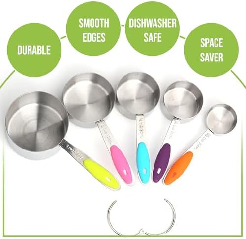 Measuring Spoons Set, Stainless Steel Measuring Spoons for Cooking and