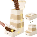 ZOMISIA 30-40lbs First-in, First-out Collapsible Dog Food Storage