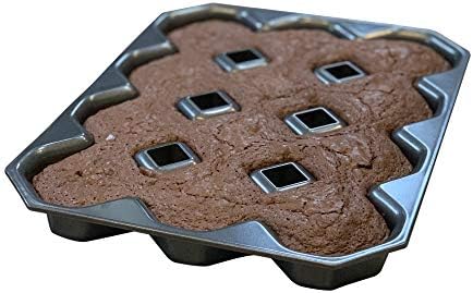 Bakelicious Crispy Corner Nonstick Brownie Pan, Makes 12 All Edges