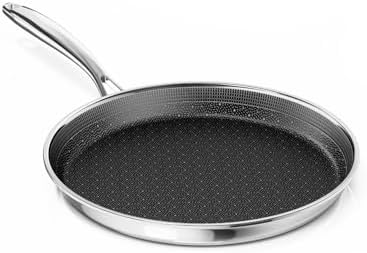 12inch Ceramic Coating Griddle Pan, Nonstick Crepe Pan