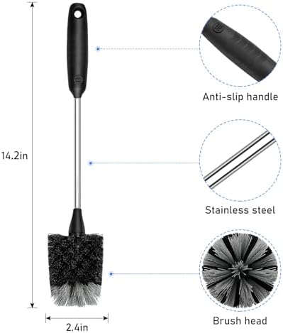 SetSail Bottle Brush, 3 Pack, 14in Handle