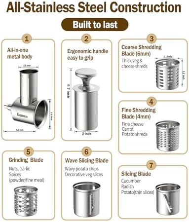 Slicer Shredder Attachment for Kitchenaid Stand Mixer