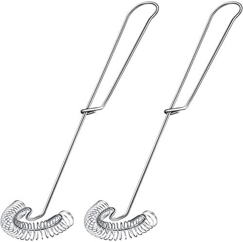 Patelai 2 Pieces Stainless Steel Flat Whisks for Gravy and Sauce