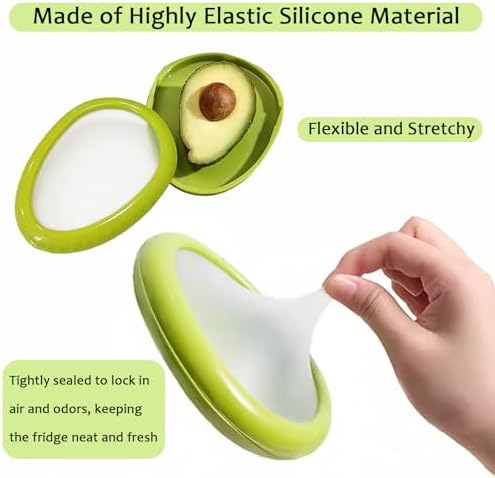 ANGEO 4-Piece Fruit Storage Containers for Fridge