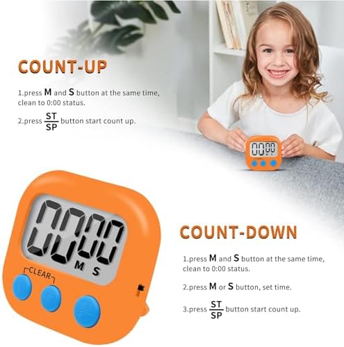 12 Pack Small Digital Kitchen Timer