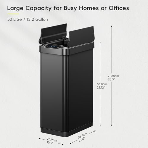 EKO Phantom-T 13.2 Gallon Automatic Sensor Trash Can