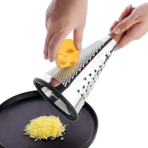 Cone Cheese Grater, Stainless Steel, XL: 11.8" X 5.1"