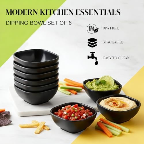 Wrova Dipping Sauce Cups 5oz, Dipping Bowls Wheat Straw Condiment Cups