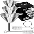 Kitchen Funnels for Filling Bottles, YGDZ 3pcs Small/Medium/Large Food