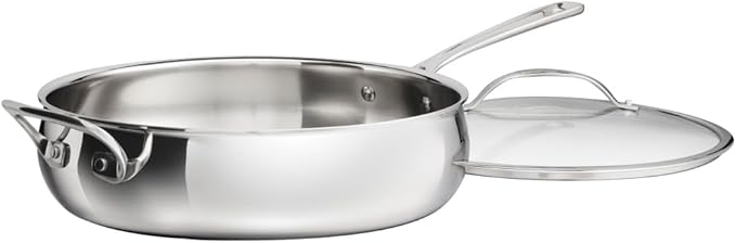 Cuisinart PureClad™ Triple Ply Stainless Steel 5.5 Qt. Saute Pan w/Cover by Cuisinart