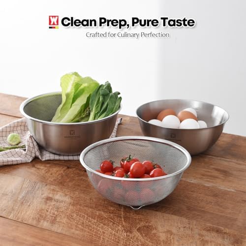 WAGENSTEIGER Stainless Steel Mixing Bowl and 3-Legged Colander Set