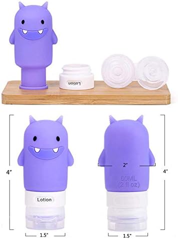 Travel Bottles Set for Liquids, TSA Approved Leak Proof Silicone