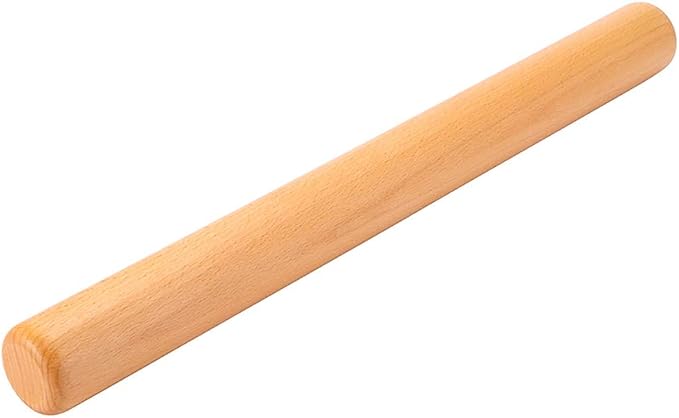Rolling Pin for Baking Wood Rolling Pins 15.8-inch Dough Roller, Non-stick by Honglida