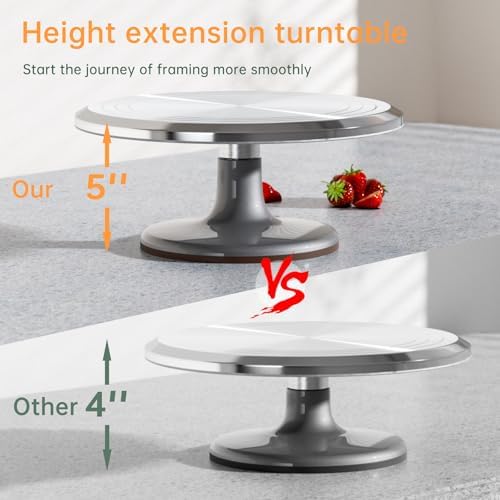 12 Inch Aluminum Cake Turntable Decorating Stand