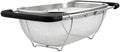 Over Sink Colander with Expandable Handle Oval Sifter