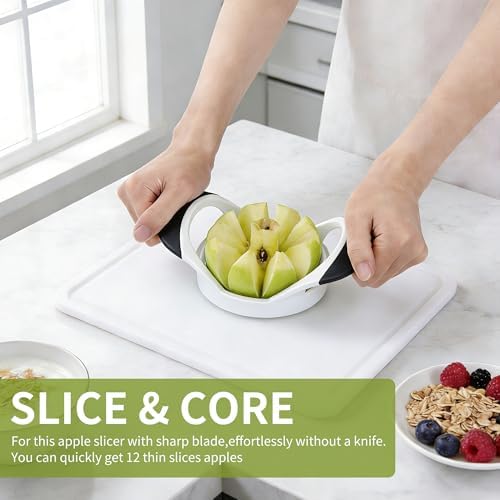 BINGBING- Apple Cutter, 4.72 Inch Apple Corer - Apple Slicer Tool