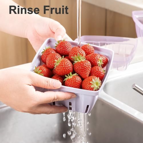 Berry Basket, 3-in-1 Fruit Colander with Holes
