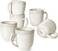 LE TAUCI Coffee Mugs Set of 6, 12 oz Ceramic Coffee Cups with Handle
