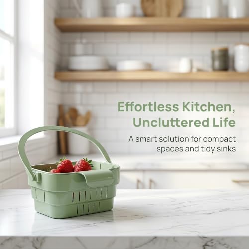 2-Pack Foldable Hanging Sink Strainer Basket, Collapsible