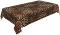 Leopard Rectangle Tablecloths 60x84 Inches Brown Cheetah Leopard Print