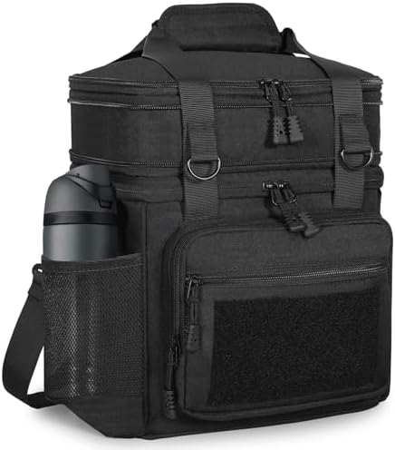 GLENKEY Tactical Lunch Box Men Expandable Insulated Leakproof Cooler