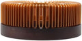 Wooden Aluminum Tea Warmer Set Candle Powered Portable Decor
