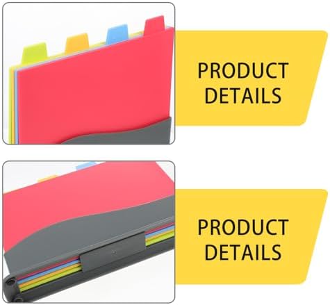 Color-coded Pp Plastic Cutting Boards Set, 4pcs Thickened Household