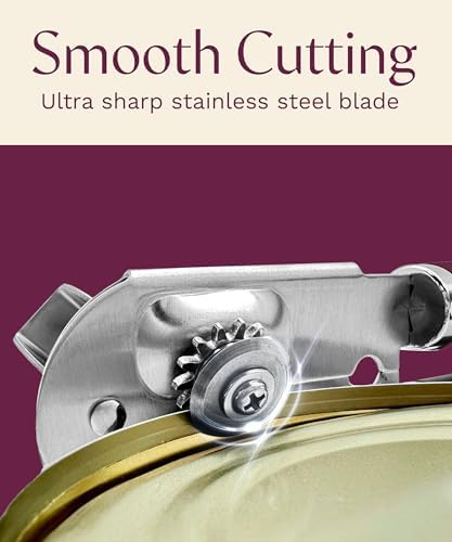 Heavy Duty Manual Can Opener with Magnetic Lid Lifter, Mauve