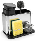 3-in-1 Kitchen Dish Soap Dispenser with Sponge Holder