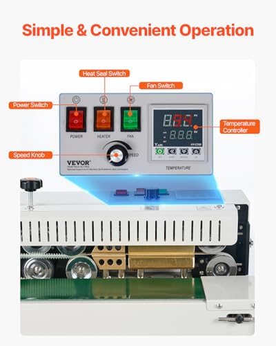 VEVOR FR900K Band Sealing Machine, 0.02-0.08 mm Bags