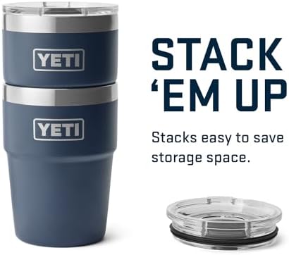 YETI Rambler 16 oz Stackable Tumbler, Vacuum Insulated, Stainless