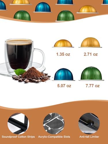 Sedegn Nespresso Vertuo Pod Holder, 56 Small/28 Large