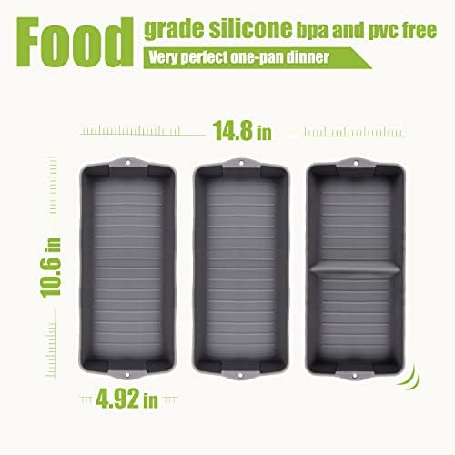 ZIP STANDING Nonstick Bakeware Set, New large size Cake Silicone Sheet