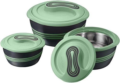 Pinnacle 3 pc Insulated Casserole Dish Set, Green