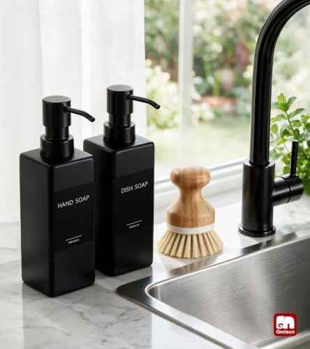 GMISUN Black Soap Dispenser, 12oz