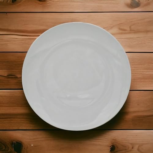 14" White Porcelain Serving Platters Plate, Set of 2