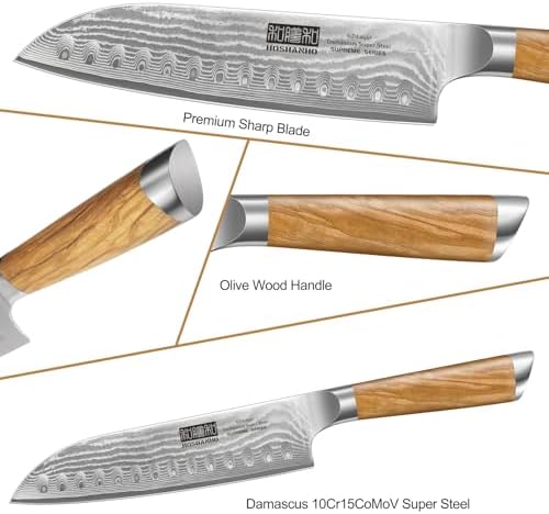 HOSHANHO 3PCS Damascus Kitchen Knife Set