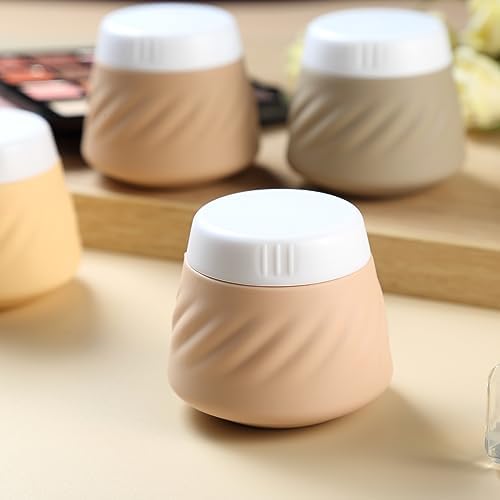 Gemice Silicone Cream Jars TSA Approved Travel Size Containers with