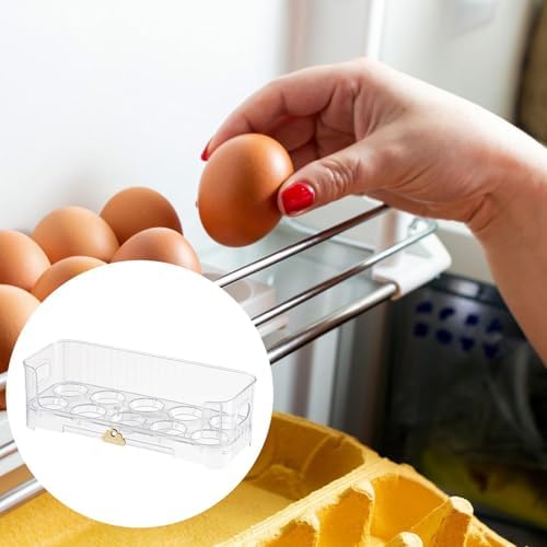 Egg Holder,Home Egg Container for Refrigerator Side Door Egg Dispenser