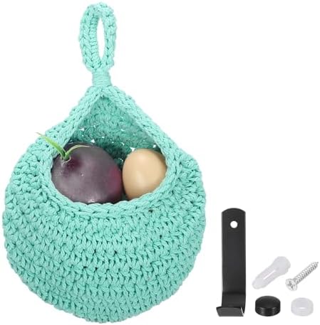 uxcell Hanging Fruit Baskets for Kitchen Hand-Woven Wall