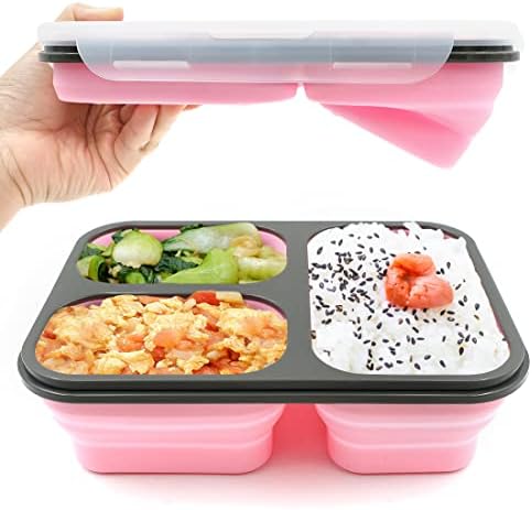 fancyfree Collapsible Silicone Benton Container, Leakproof Lunch Box