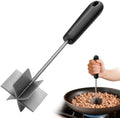 304 Stainless Steel Meat Chopper & Masher, Coinicxcel 10 Inch Heat