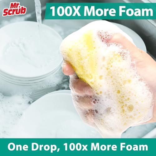 Mr. Scrub Sponges Kitchen Scrub Dish Sponge, 12 Pack