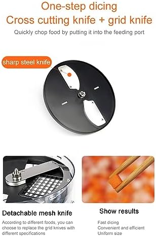 Commercial Vegetable Chopper & Fruit Slicer, 600W, 5L