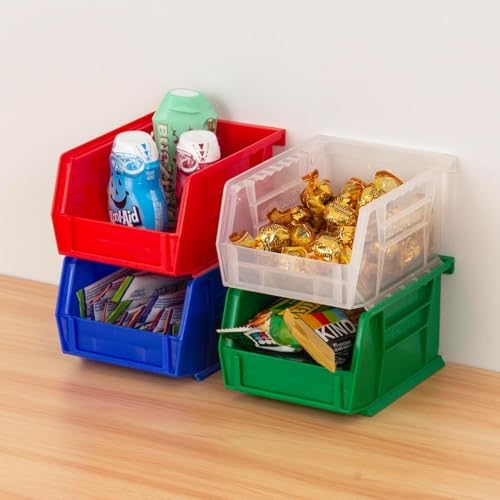 Akro-Mils AkroBins Plastic Storage Bins, 5"x4"x3", 6-Pack
