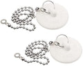 2 Pack Tub Stopper, Rubber Bathtub Plug, Fits 1" to 1-3/8" Drains